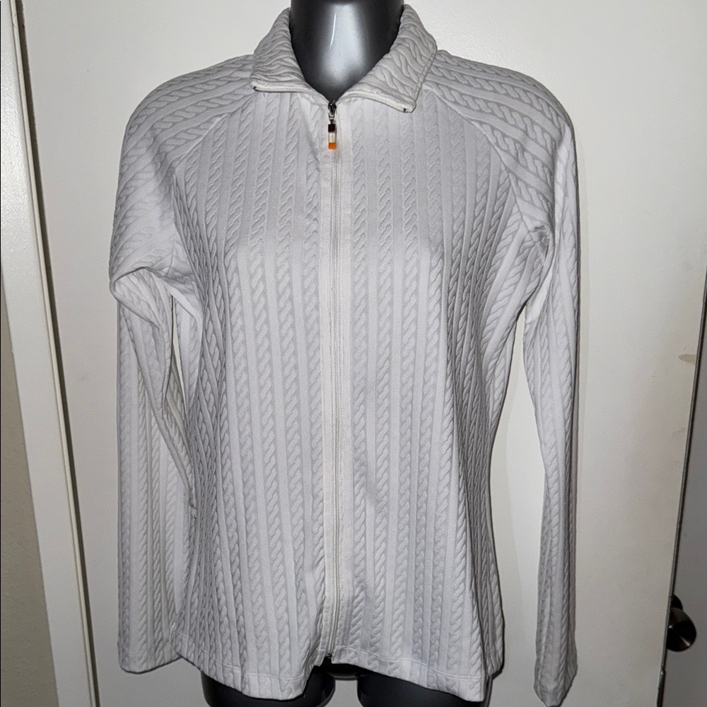 Lucy White Cable Knit Sweater